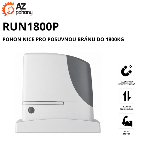 RUN1800P - pohon Nice pro posuvnou bránu do 1800kg